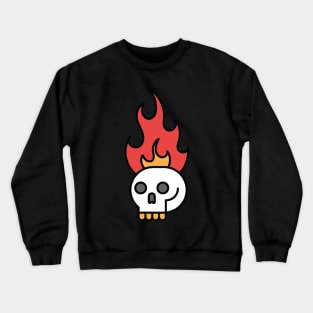 Skull Fire Crewneck Sweatshirt